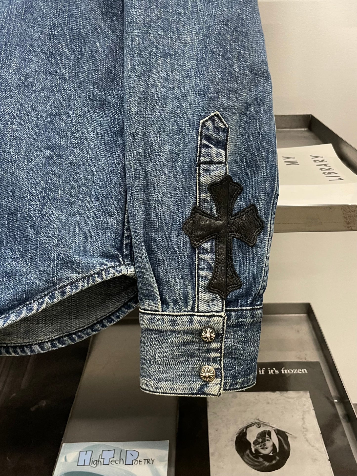Chrome Hearts Selvedge Denim Western Shirt