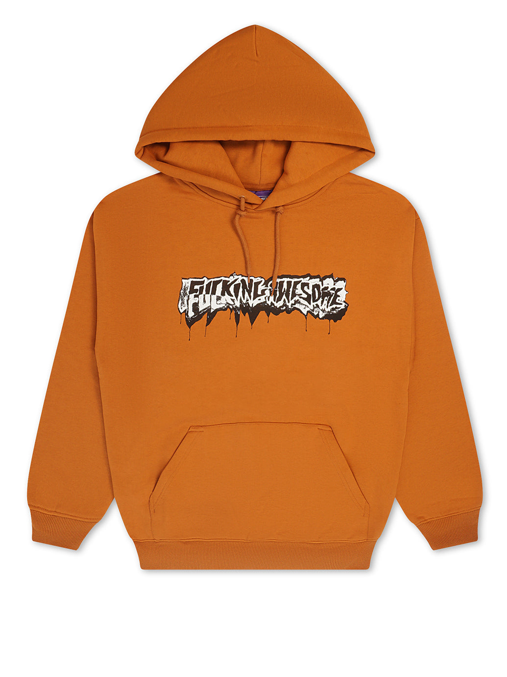 Fucking Awesome Dill Cut Up Logo Hoodie Orange