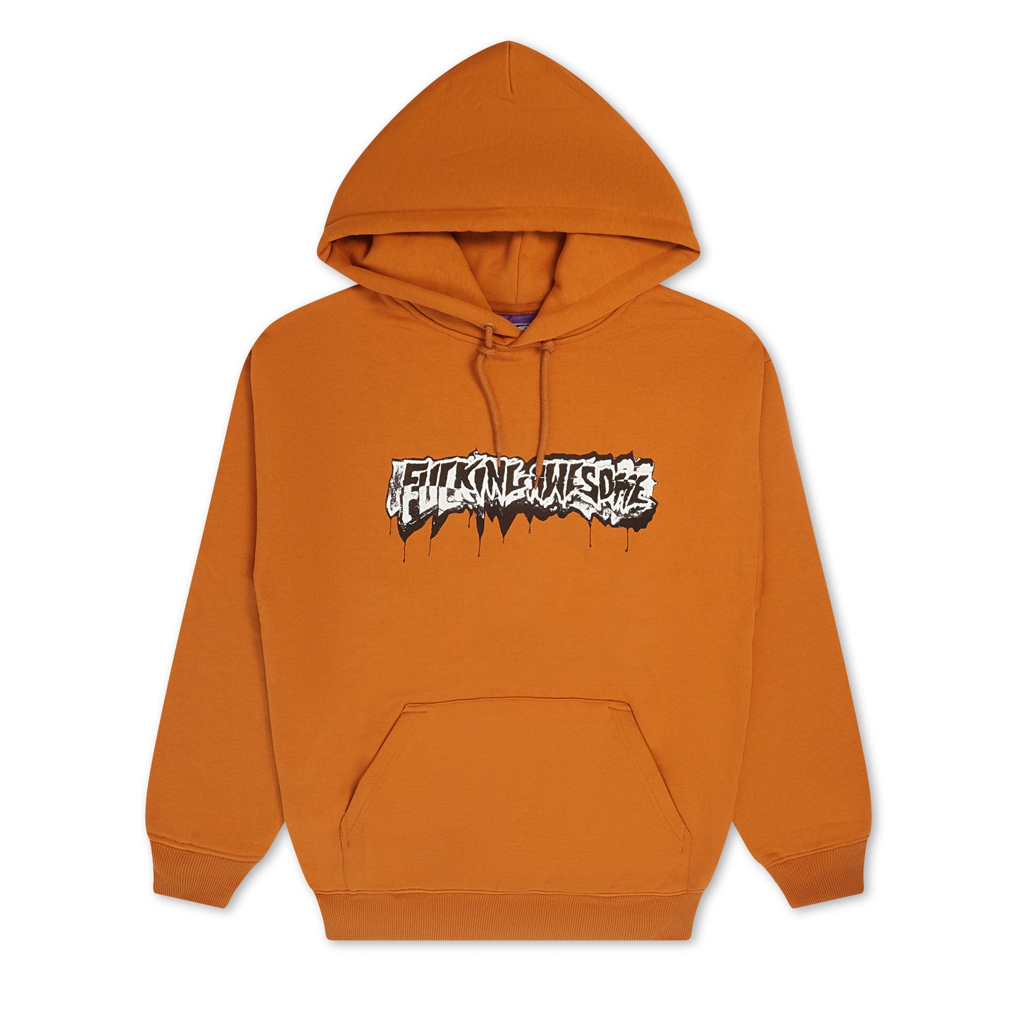 Fucking Awesome Dill Cut Up Logo Hoodie Orange