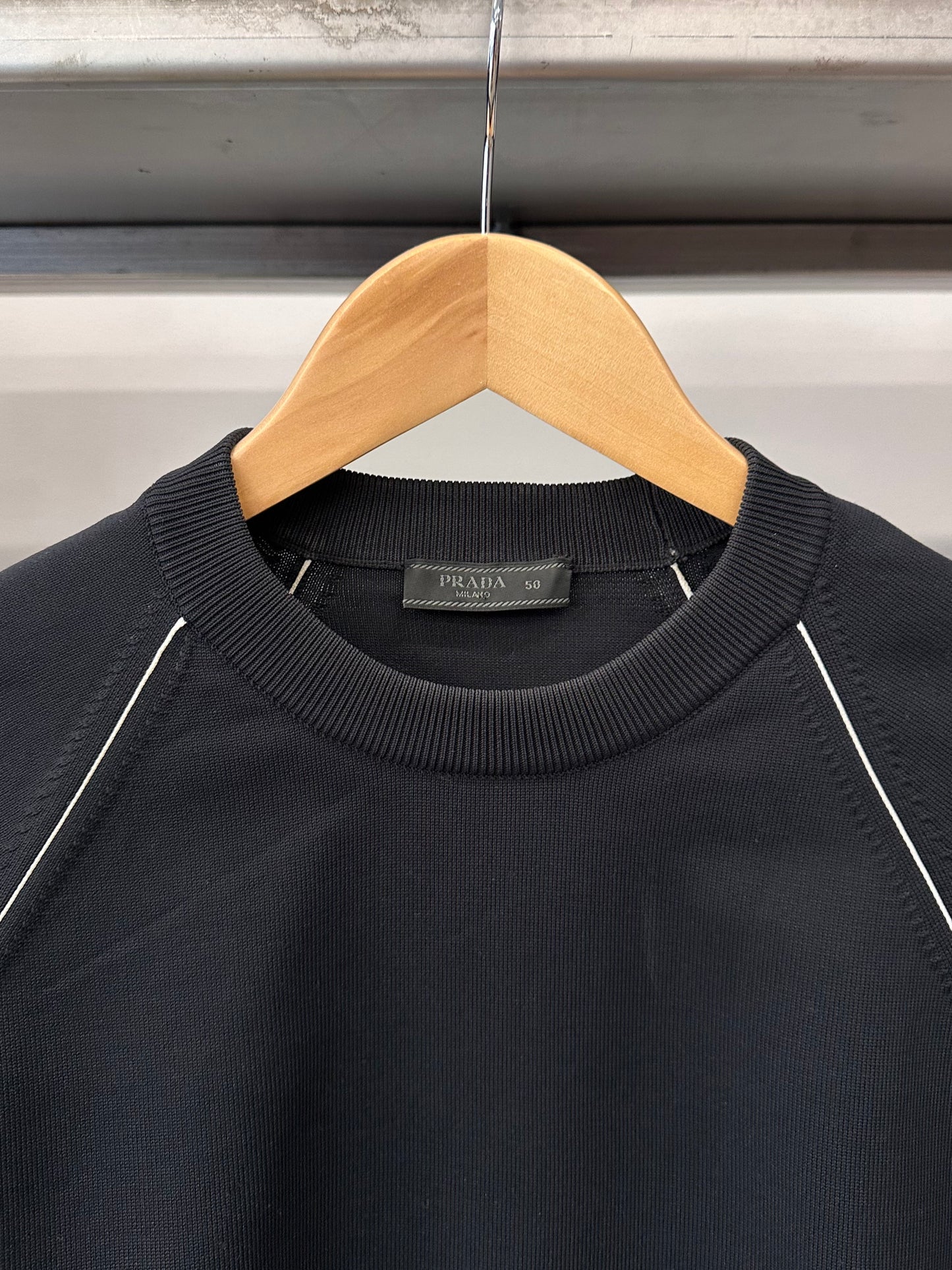 Prada Raglan Knit Sweatshirt