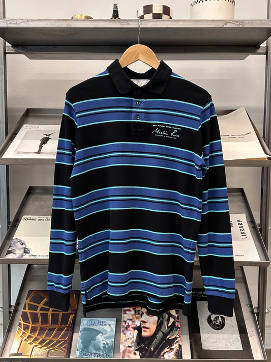 SS19 Martine Rose Striped Long Sleeve Polo