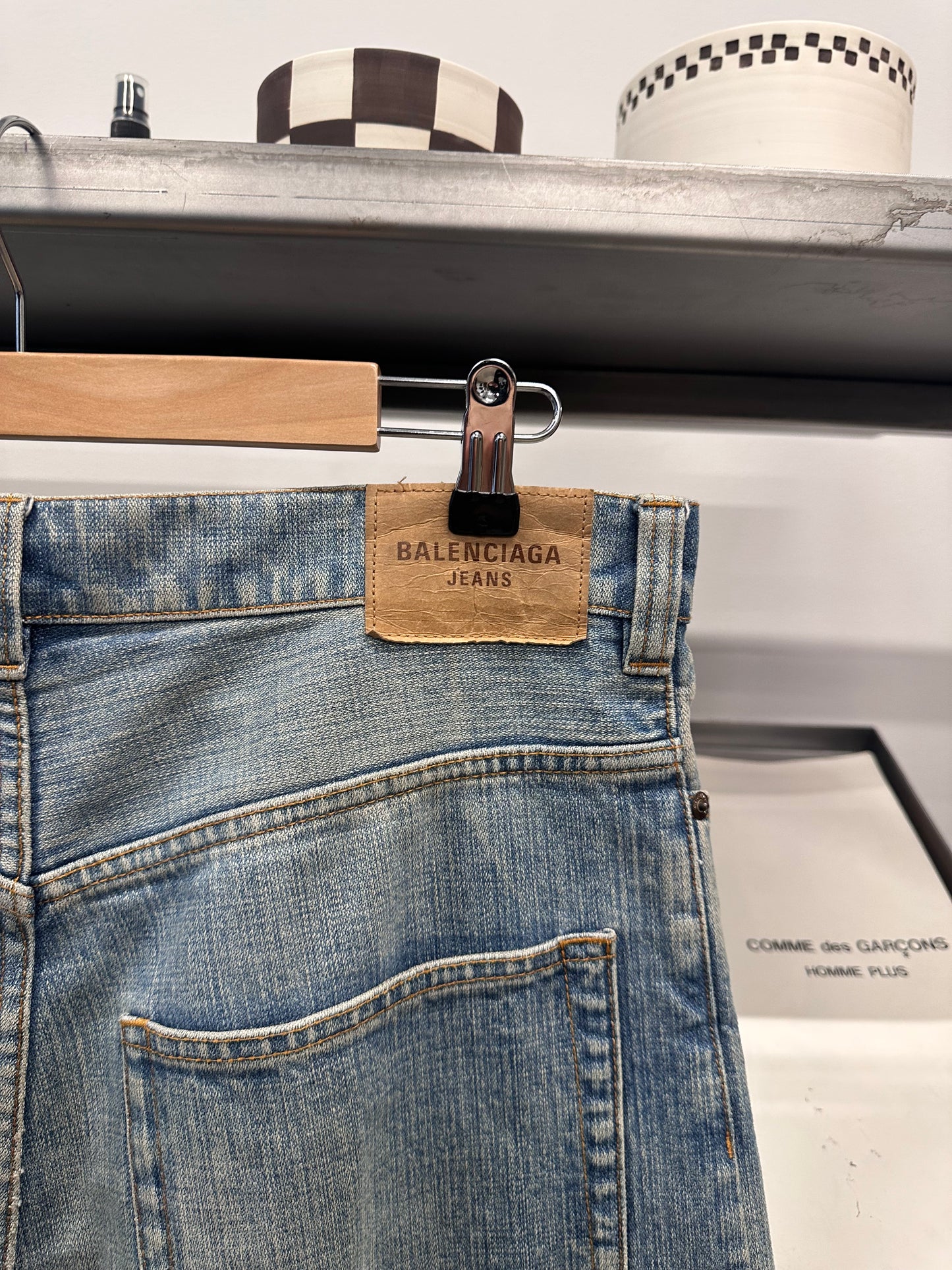 2021 Balenciaga Sample Denim Shorts