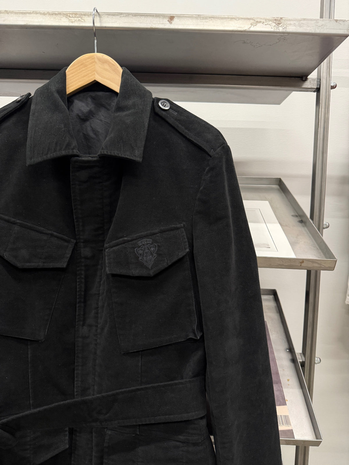 00s Gucci Velvet Field Jacket