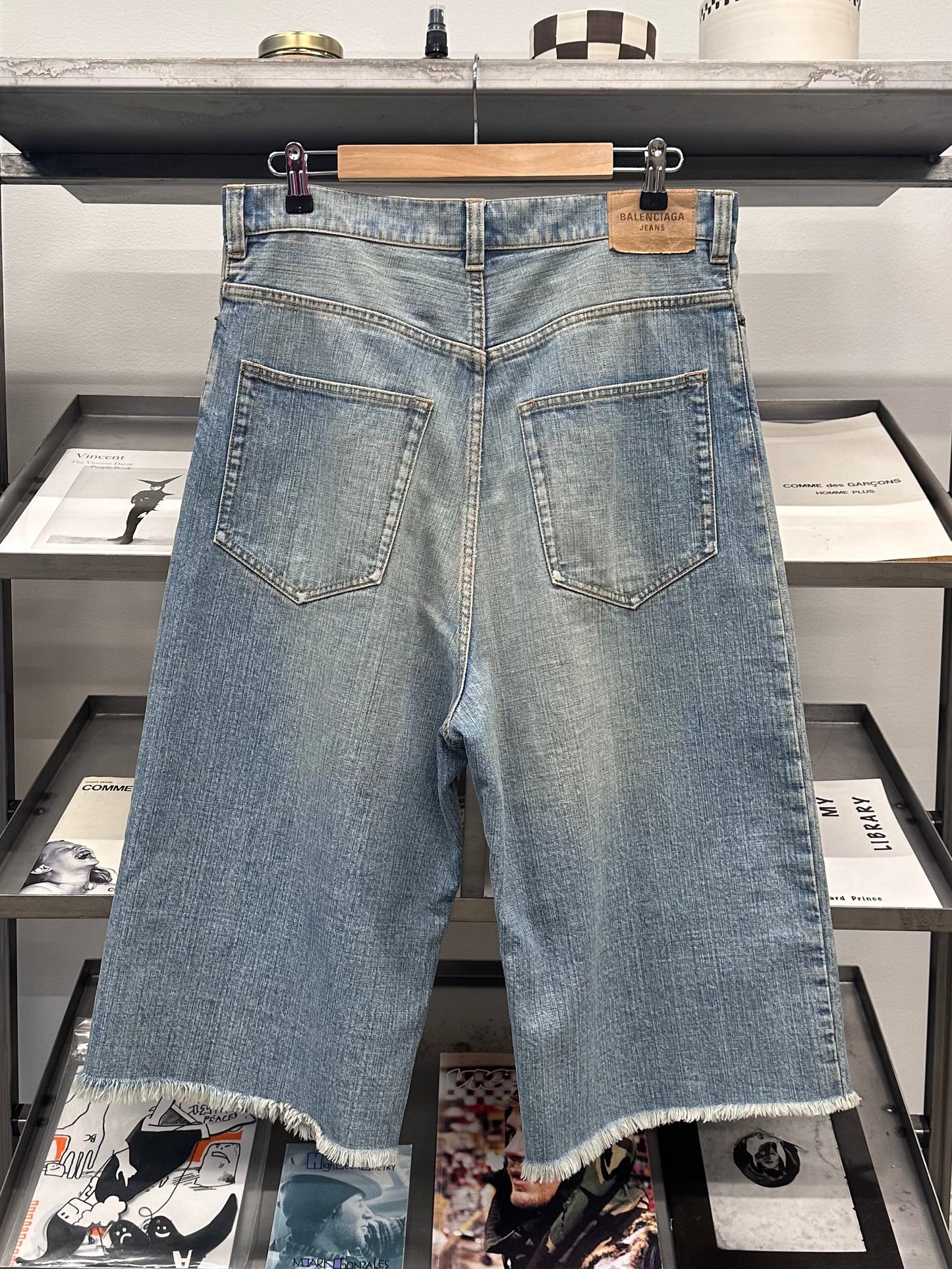 2021 Balenciaga Sample Denim Shorts