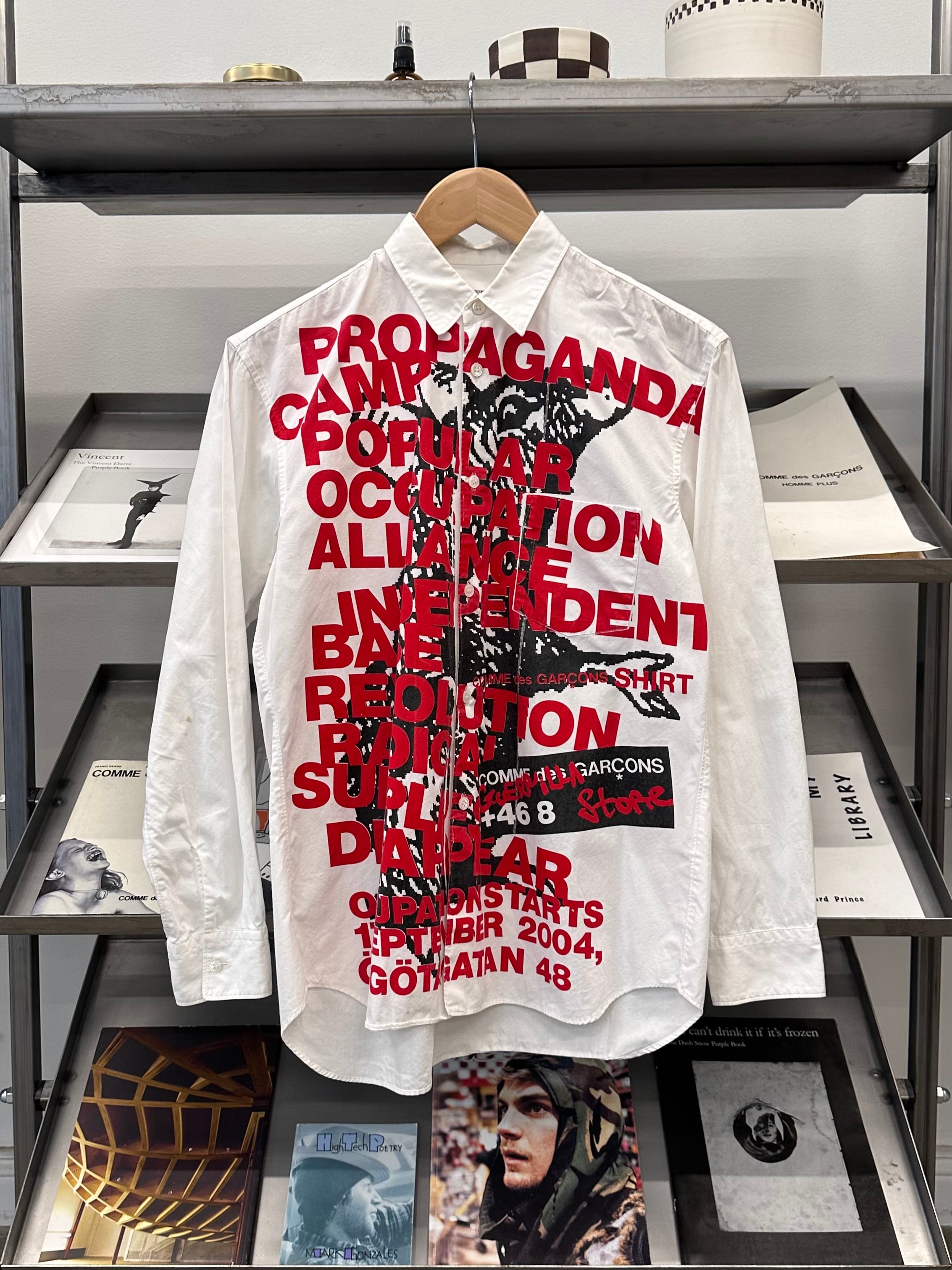 2004 Comme Des Garcons Shirt Guerilla Store Stockholm Shirt