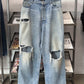 2021 Balenciaga Distressed Denim