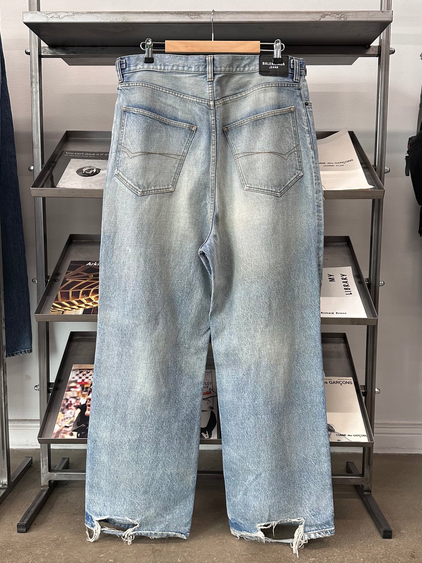 2021 Balenciaga Distressed Denim