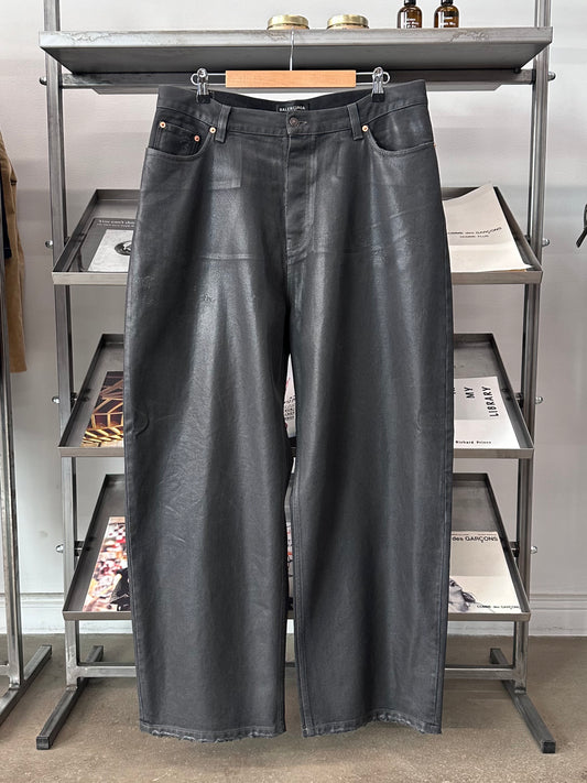 2022 Balenciaga Waxed Denim