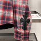 00s Chrome Hearts Quilted Flannel Shirt