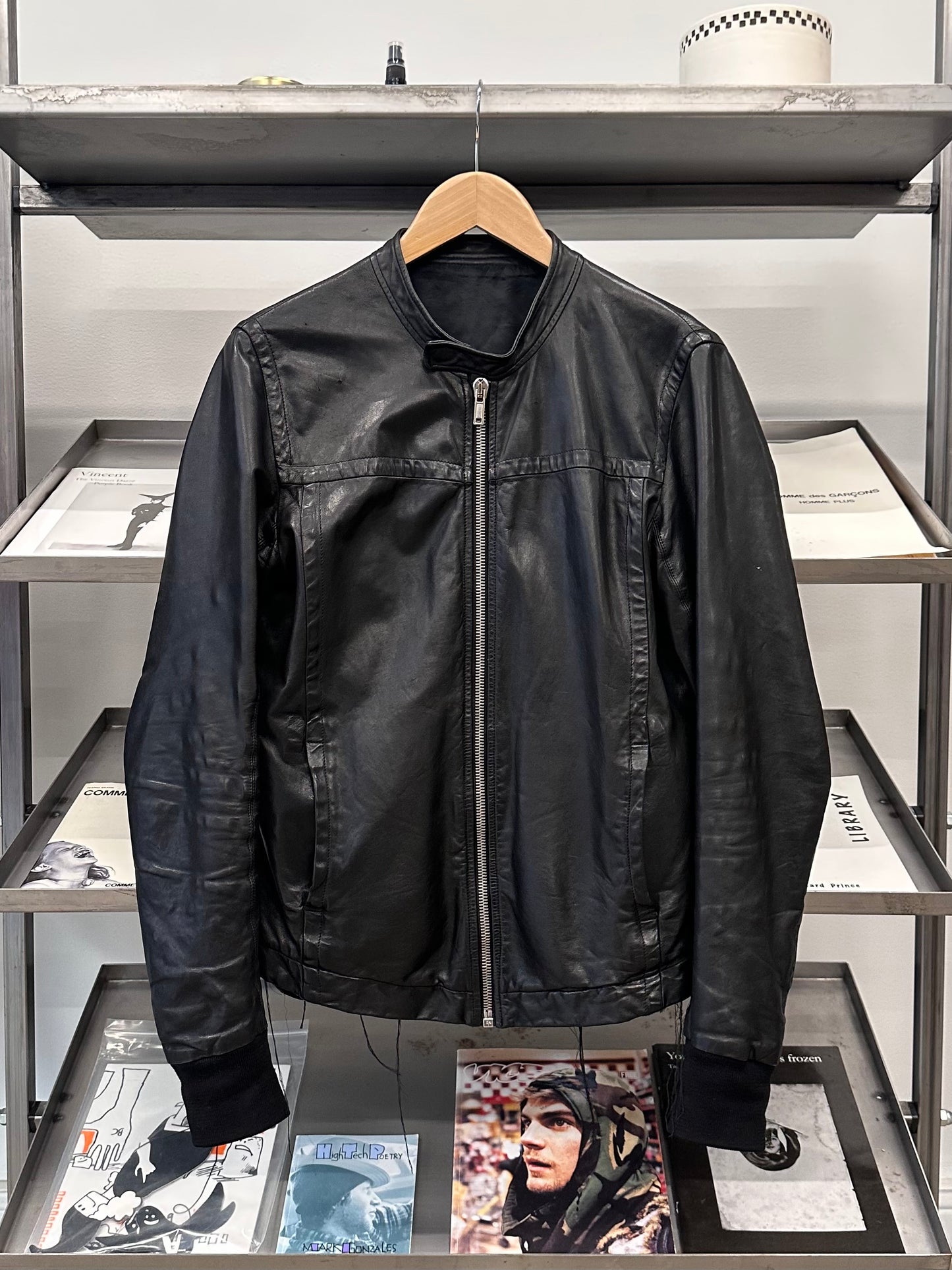 SS11 Rick Owens Anthem Leather Rider Jacket