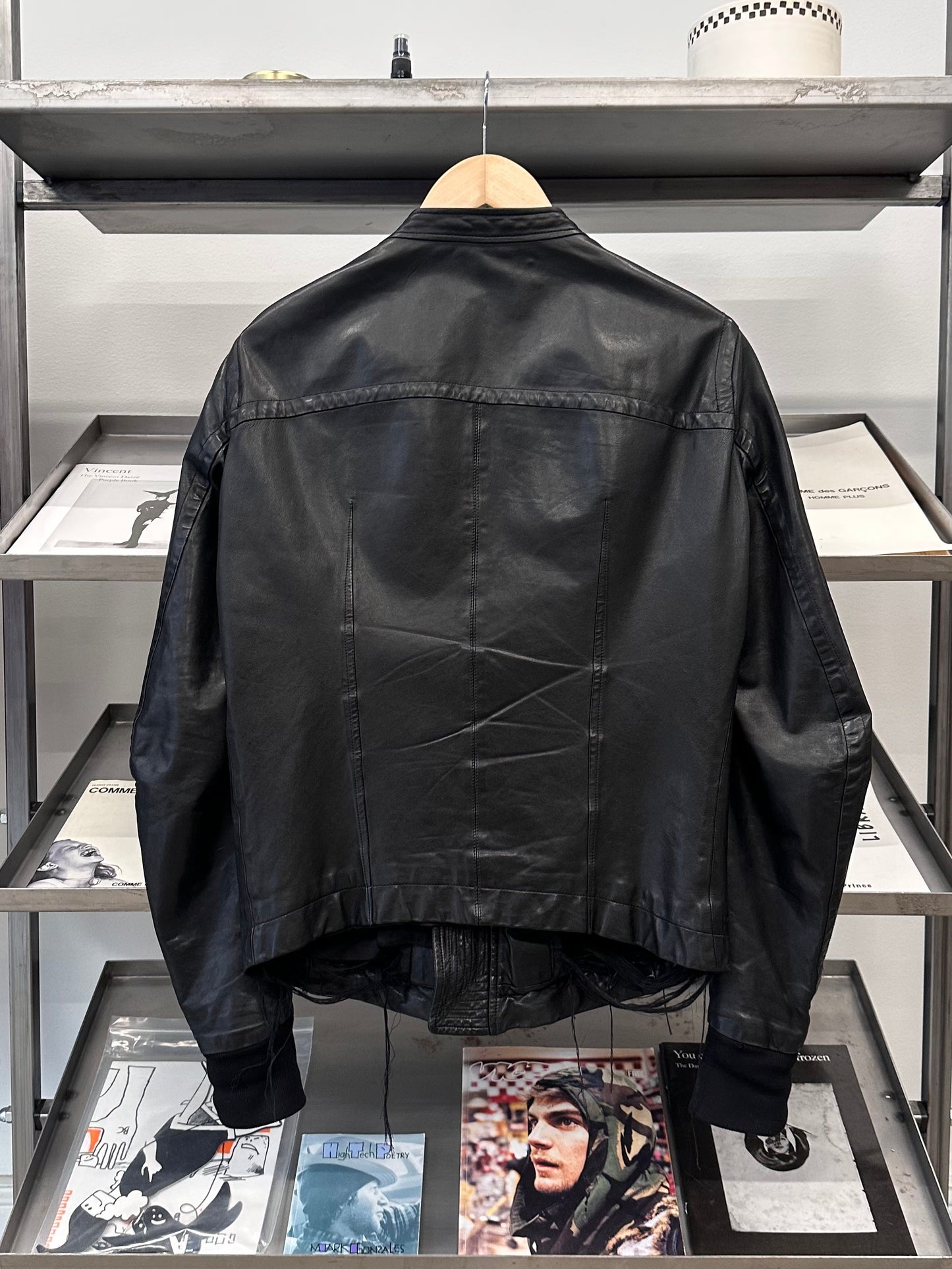 SS11 Rick Owens Anthem Leather Rider Jacket