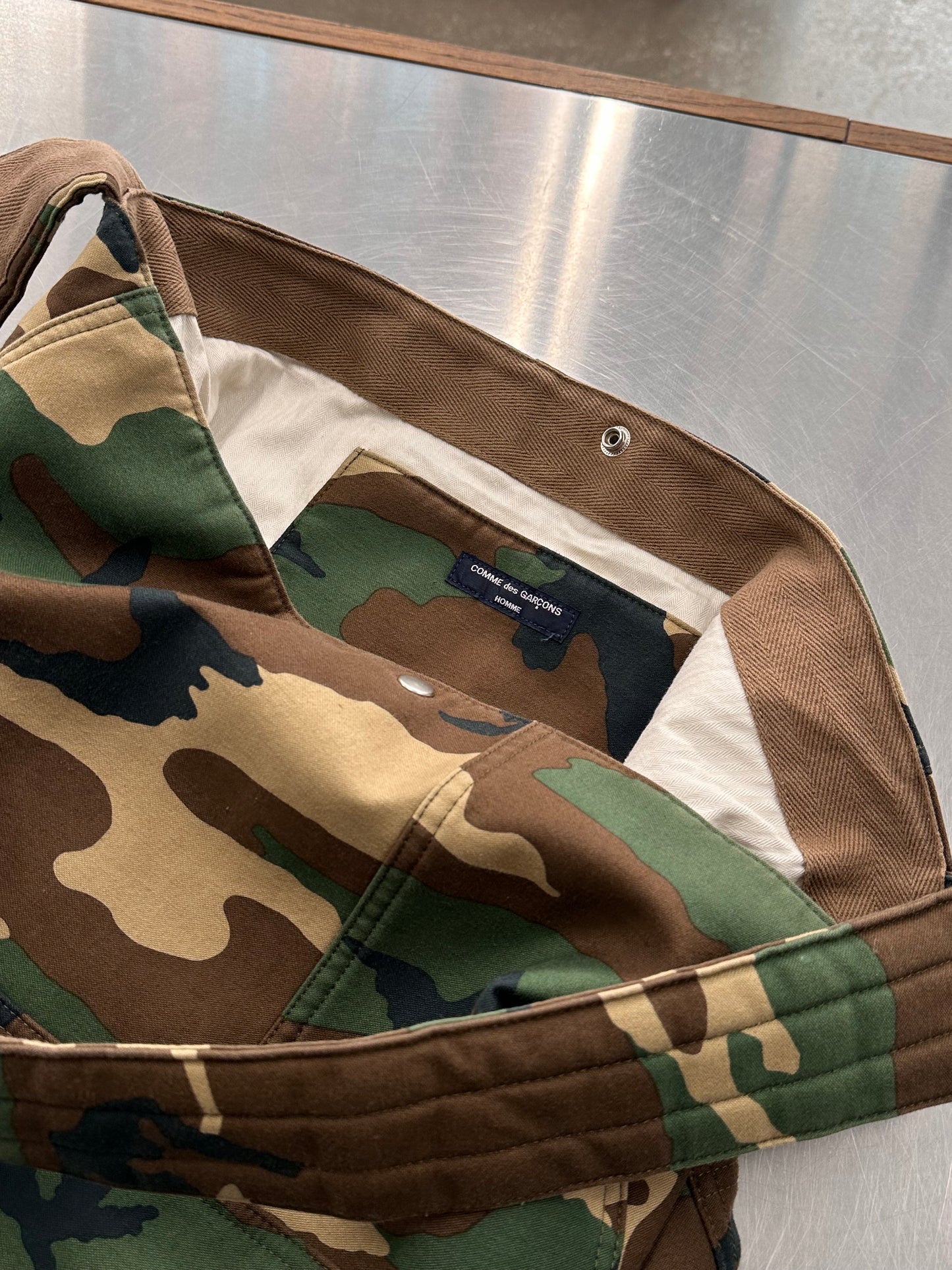 Comme Des Garcons Homme Camo Messenger Bag