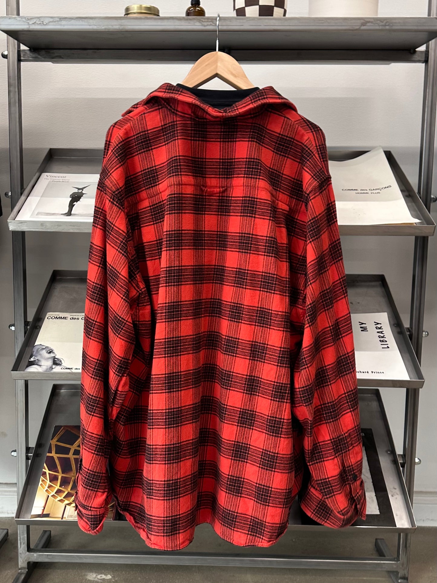 2022 Balenciaga Layered T-Shirt Flannel Shirt