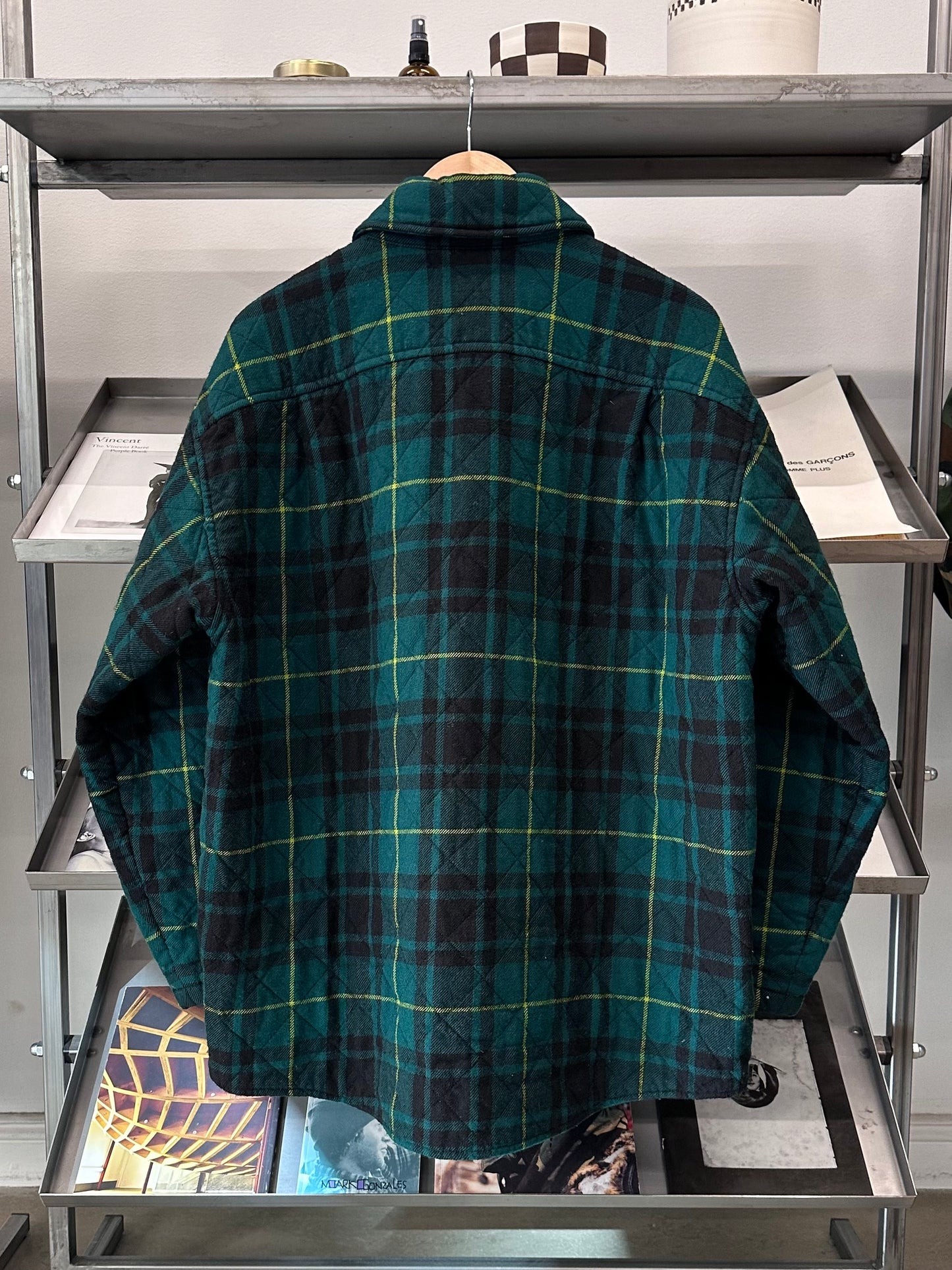 2018 Balenciaga Quilted Flannel Jacket