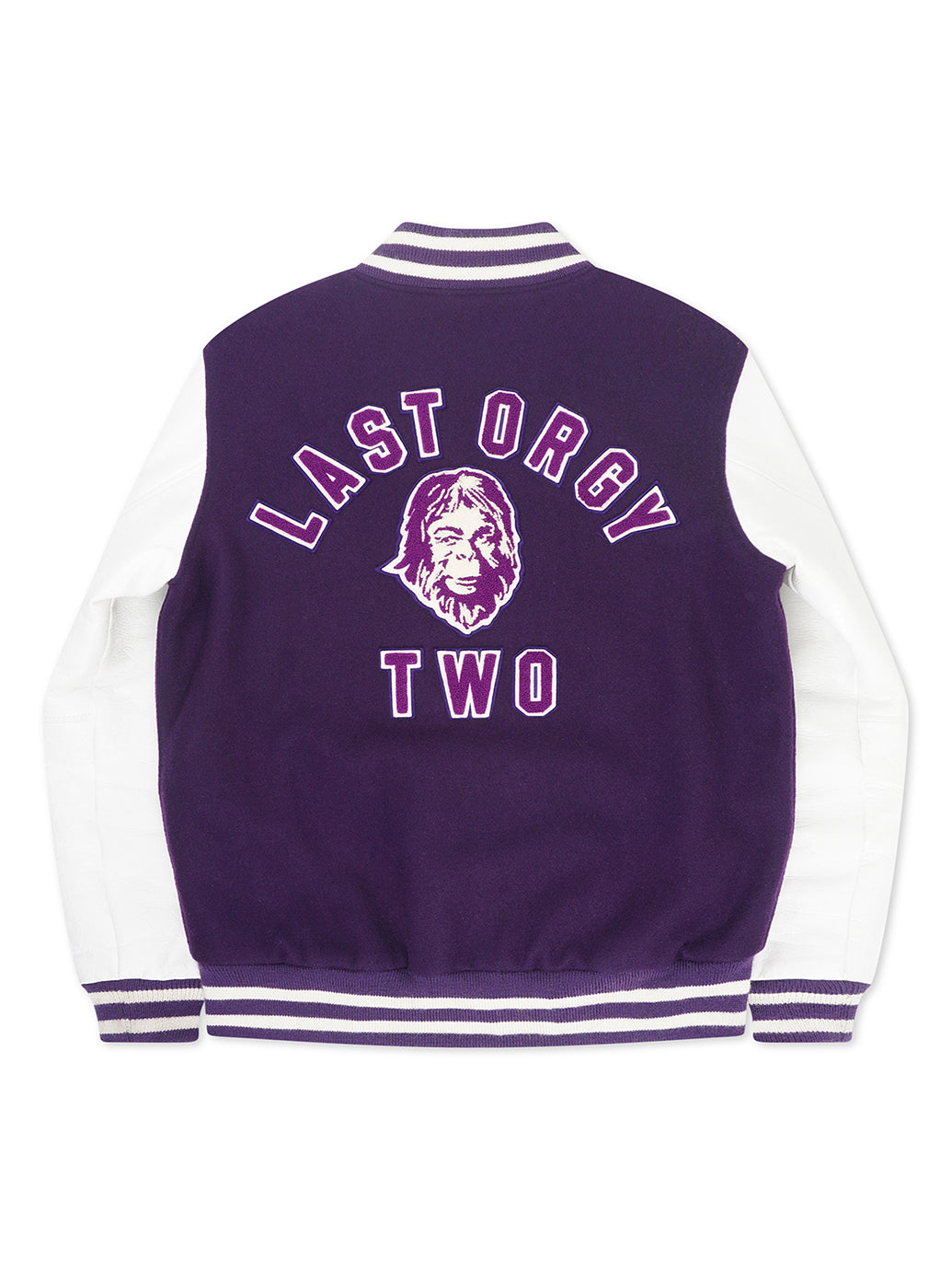 2009 Last Orgy 2 Varsity Jacket Purple/White