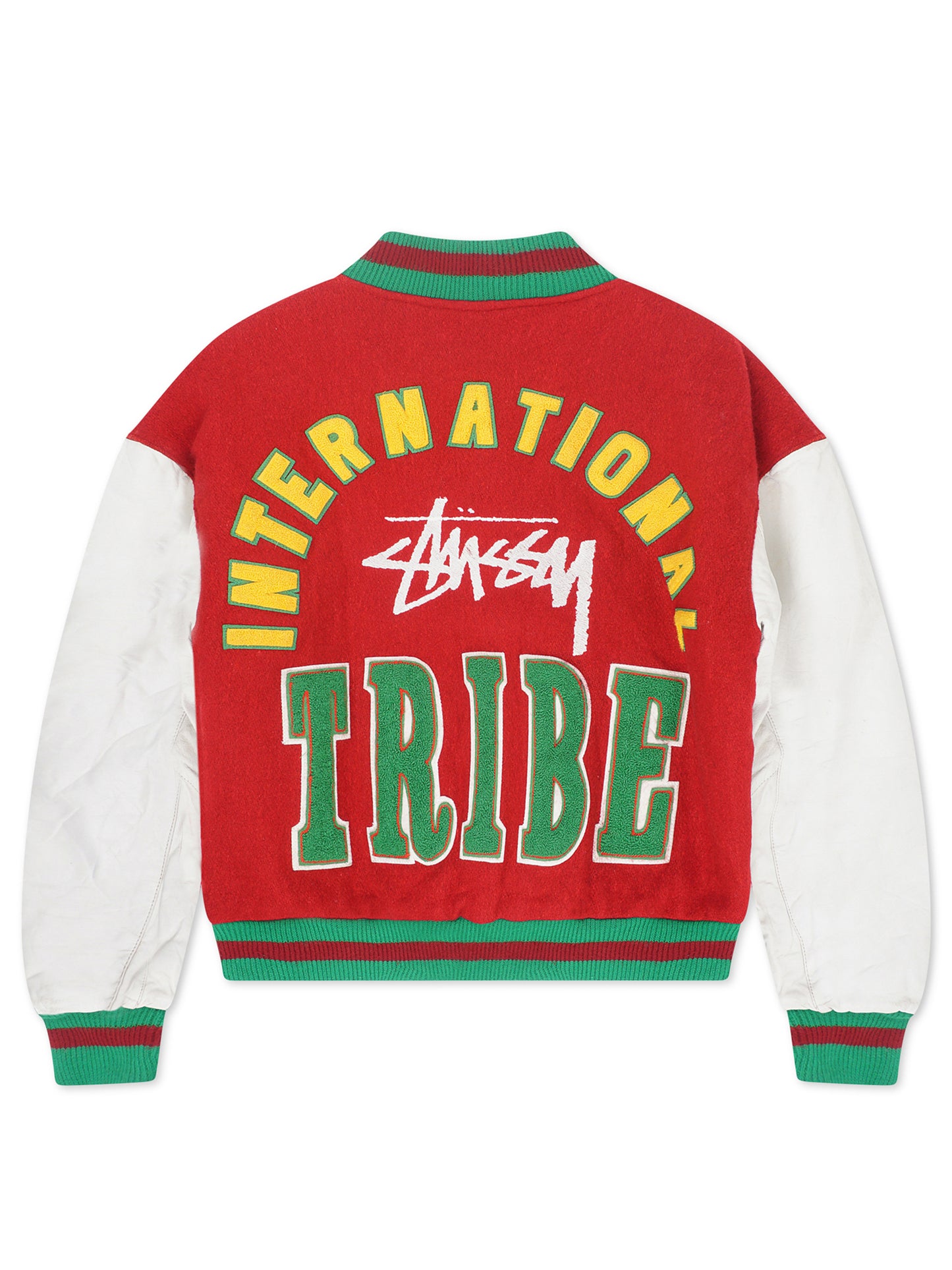1990 Stussy International Tribe Varsity Jacket